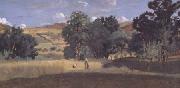 Jean Baptiste Camille  Corot Moisson dans une vallee (mk11) Germany oil painting artist